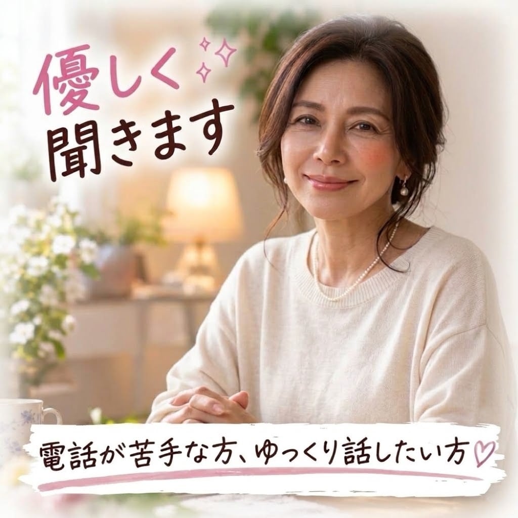 電話は苦手…そんなあなたのお話文章で優しく聴きます 愚痴も不安もまとまらなくて大丈夫。あなたの気持受け止めます♡ イメージ1