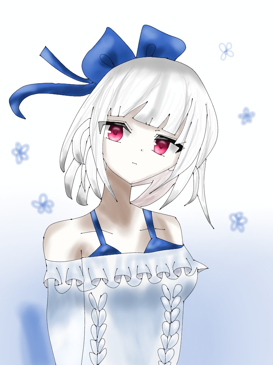 女の子のオリジナルキャラクターを描きます 髪の色、長さ、瞳の色、服装注文通り描きます。 イメージ5
