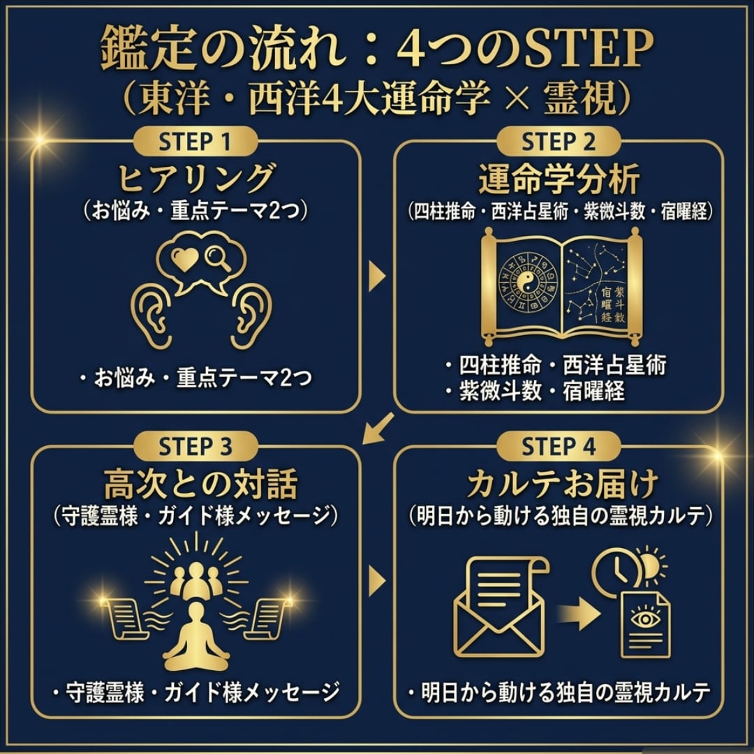 霊視と守護霊対話で適職・仕事の行動指針を導きます 主観だけの占いに疲れた方へ。現実的な納得感をお届けします イメージ2