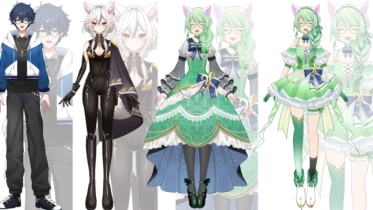 アナタだけのキャラデザ～モデリングまで制作します 初のVtuberライフをサポートさせて頂きます！ イメージ2