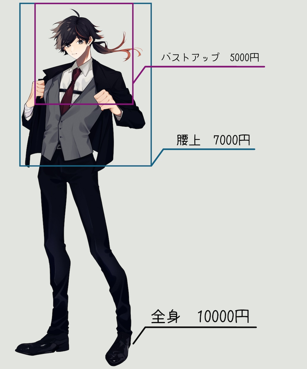 TRPG立ち絵やサムネ等イラストを作成いたします TRPG用の立ち絵、サムネ、キャラデザも可能です◎！ イメージ2