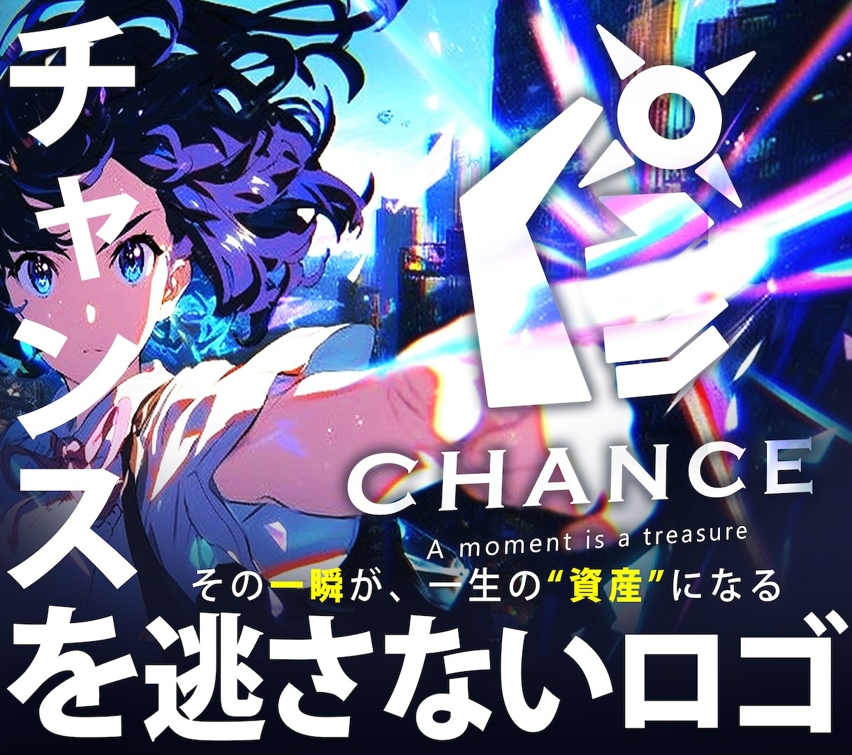チャンスを逃さないロゴ作成します AI無償！プロ作成 修正無制限 ラフ提案2案 イメージ1