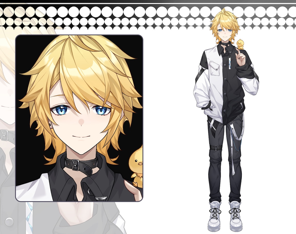 男性Vtuber向け、Live2D制作を承ります メンズ専用！おじキャラから美男まで男性キャラ幅広く対応可能！ イメージ9