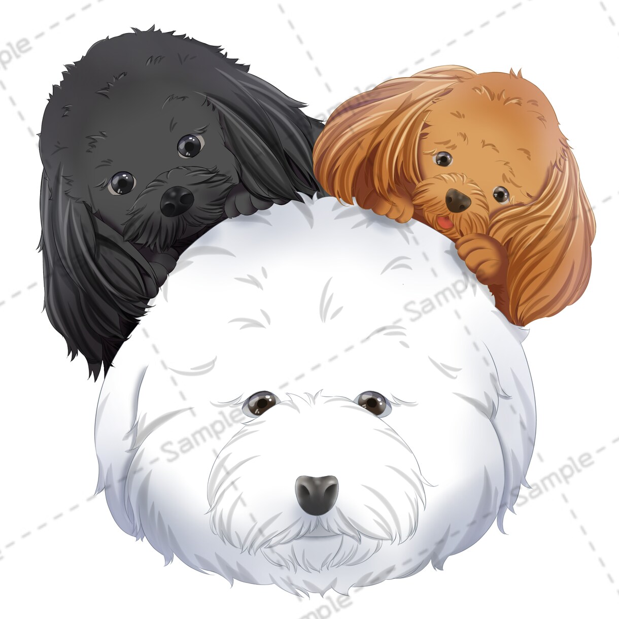 くりくりお目々の可愛い動物のイラスト描きます 自分のペットをイラスト化しませんか? イメージ2