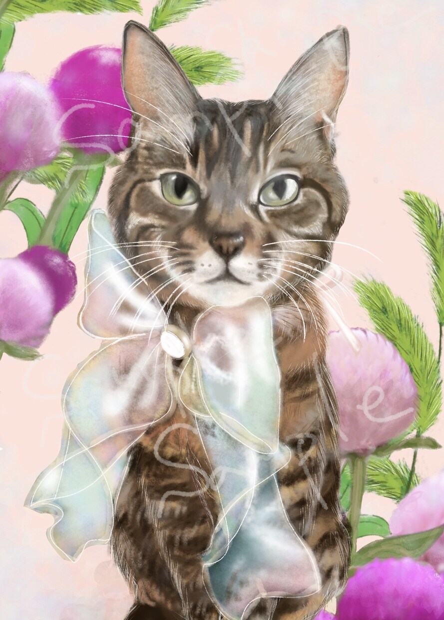 パステル画風にペットの似顔絵を可愛く描きます SNSアイコン、携帯待受、プレゼントなどに イメージ5