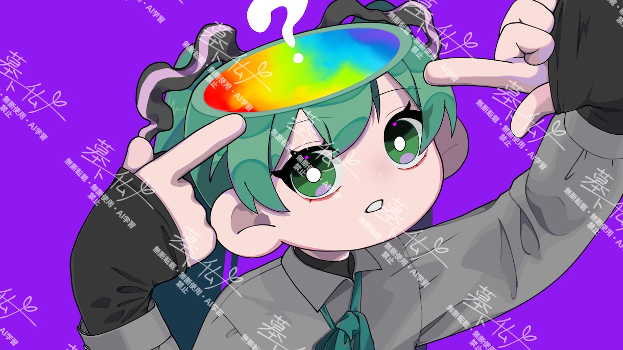 アイコン、立ち絵、MVイラスト(一枚絵)を描きます 動画の立ち絵素材やIRIAMでの配信等の立ち絵やMVに！ イメージ1