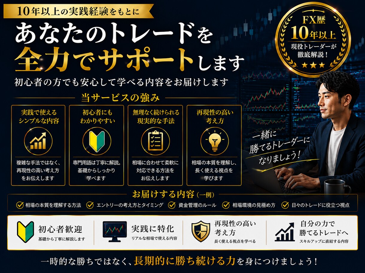 FX専業トレーダーの極意・手堅く勝つ手法伝授します ◉難しいスキルは必要なし◉これでダメなら諦めてください ③ イメージ5