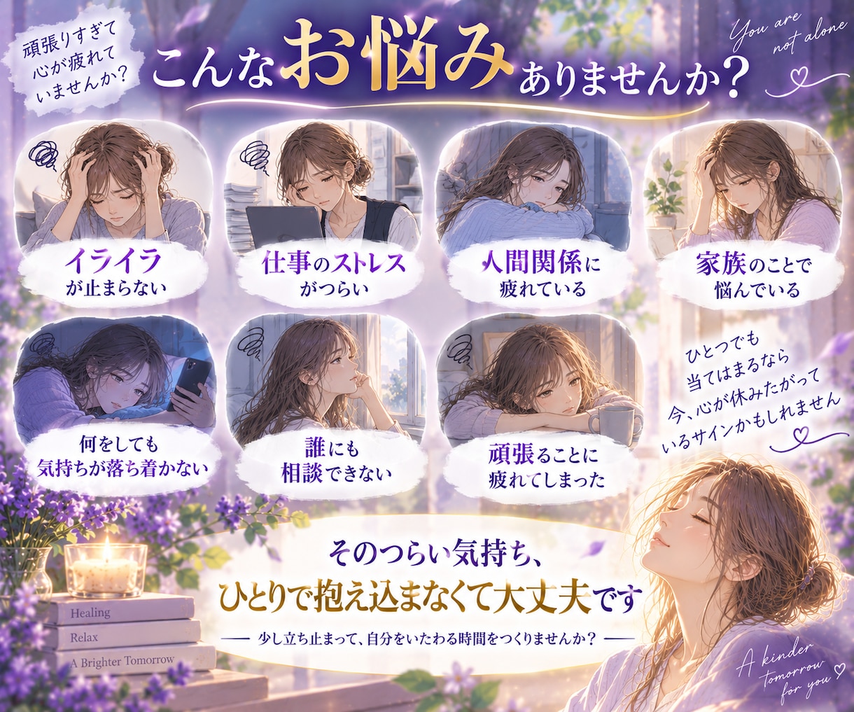 ストレスで爆発しそうな方、癒しのヒーリング届けます 頑張りすぎて心がいっぱいのあなたへ、自分をいたわる癒しの時間 イメージ2