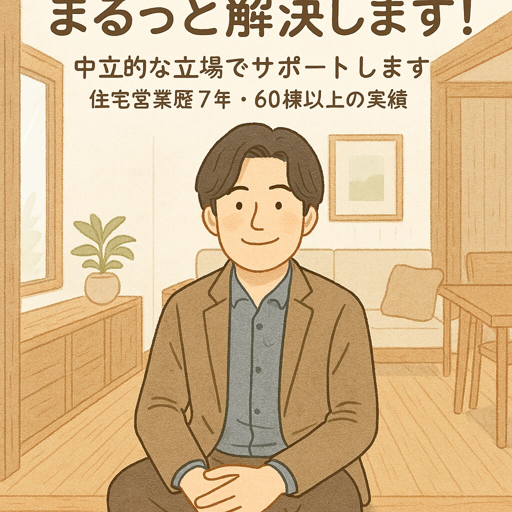 初めての家づくりをアドバイスします 住宅営業歴8年のプロが中立目線でご相談に乗ります！ イメージ1