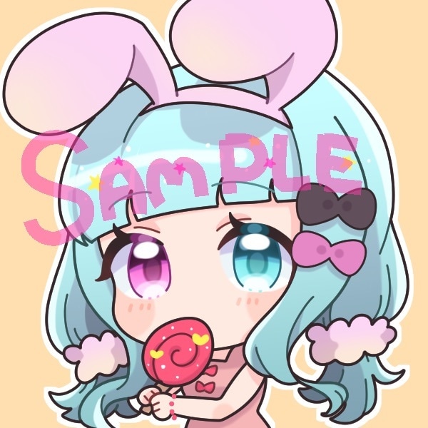 デフォルメアイコンお描きします かわいいデフォルメイラストをアイコンにしてみませんか？ イメージ4