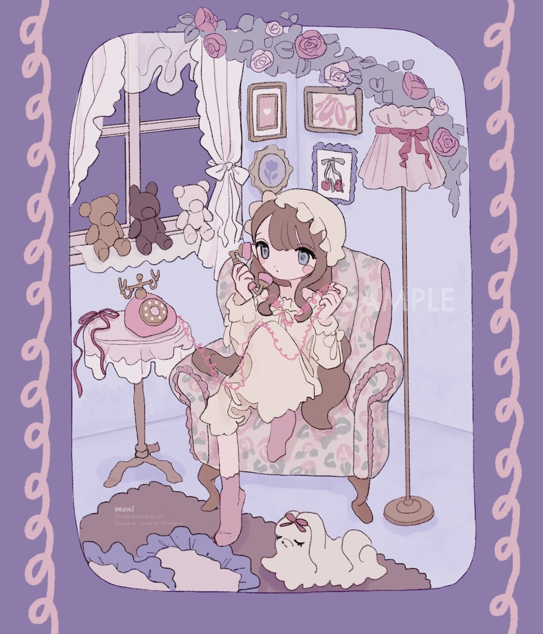 ふんわりかわいいイラストお描きします MV,サムネ,立ち絵,グッズに◎ イメージ4