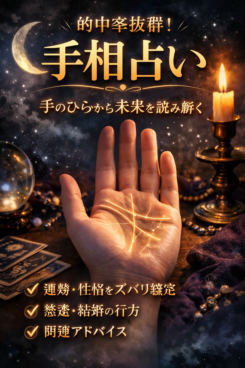 全般OK  恋愛・仕事・人間関係を丁寧に鑑定します 迷いを整理し、今のあなたに必要なメッセージをお届けします。 イメージ1