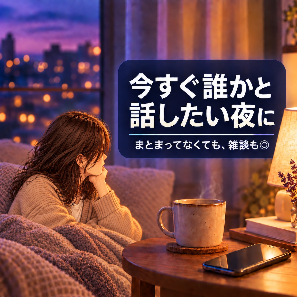 今すぐ話せます。5分から雑談お聞きします ｜身近な人には言いにくいことも、5分だけ話しませんか？ イメージ1