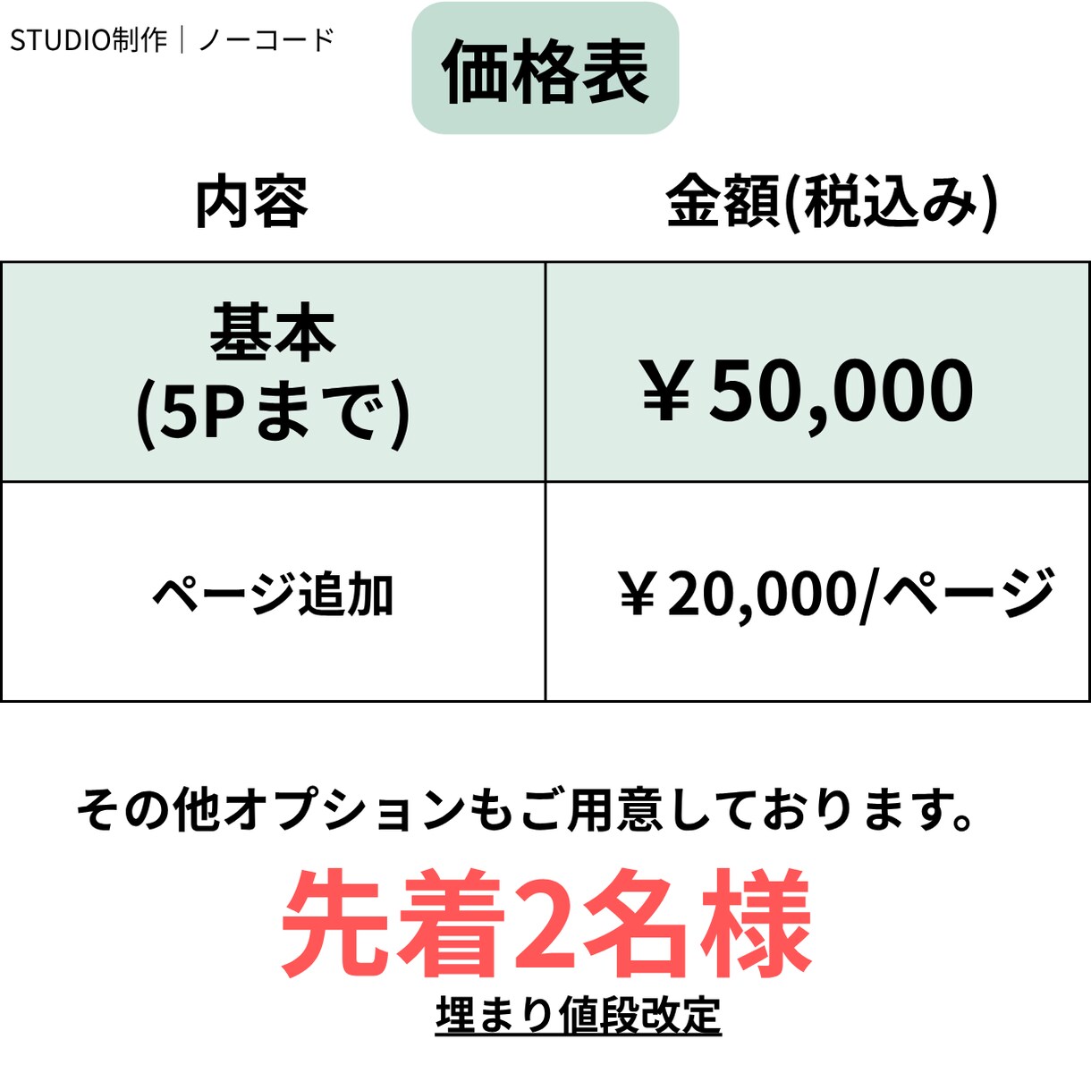 STUDIOで「想い」の伝わるHP制作をします ノーコードで文章＋デザイン＋導線設計を一括対応 イメージ5