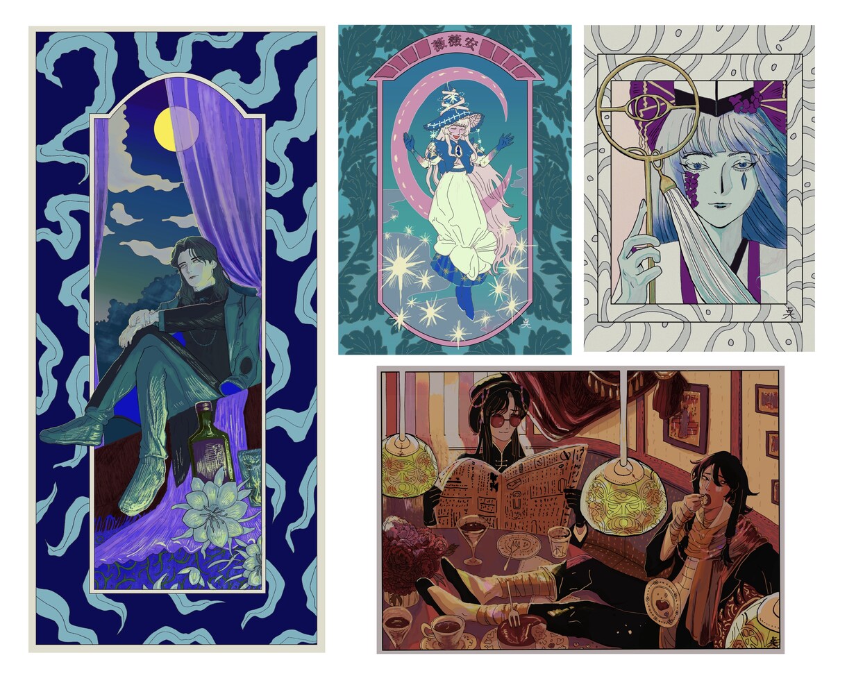イラスト一枚絵などの制作を承ります 国内外で経験のある現役イラストレーターがイラスト制作します イメージ1