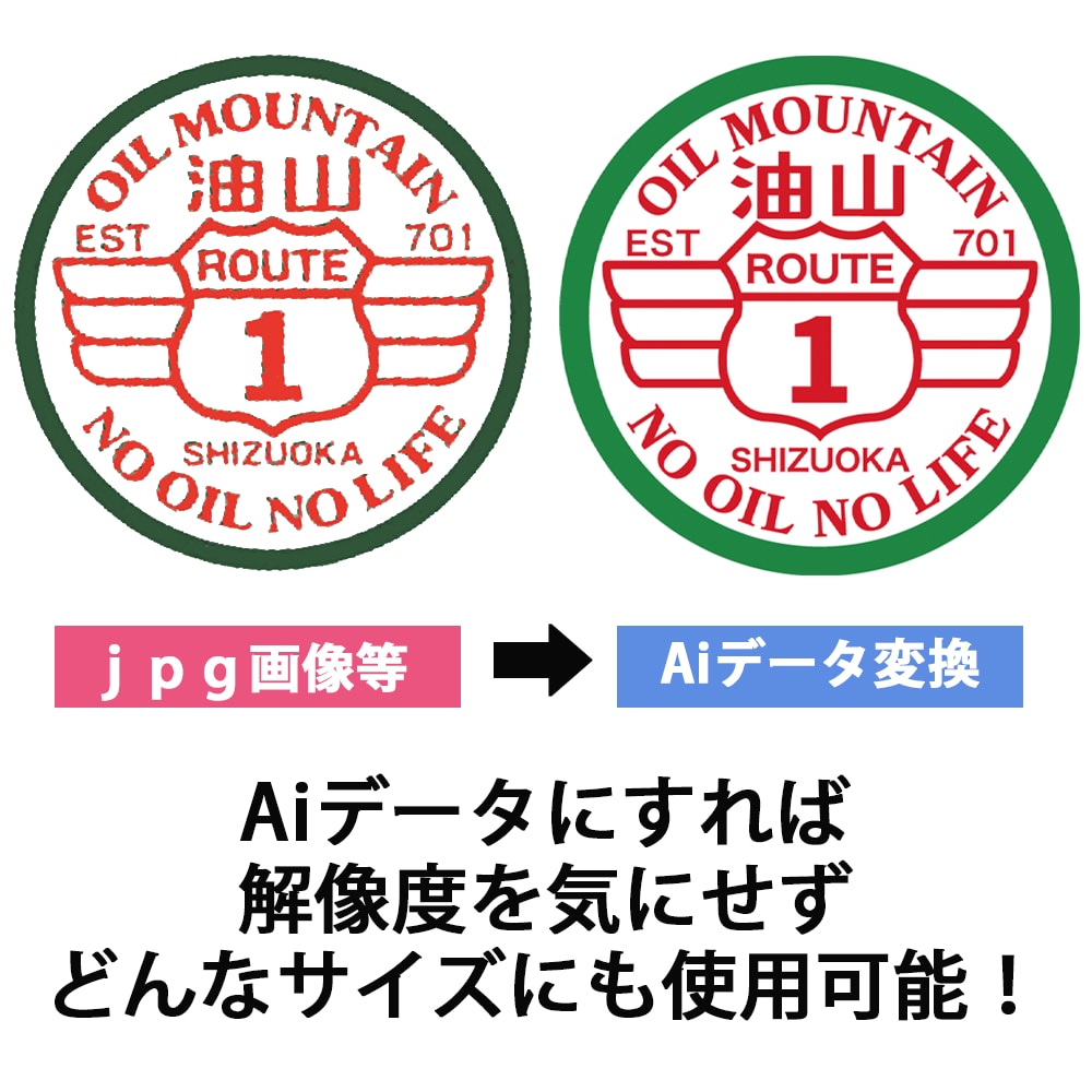 画像ロゴをAIデータ化します 印刷OK！入稿NGデータも完全対応 イメージ2