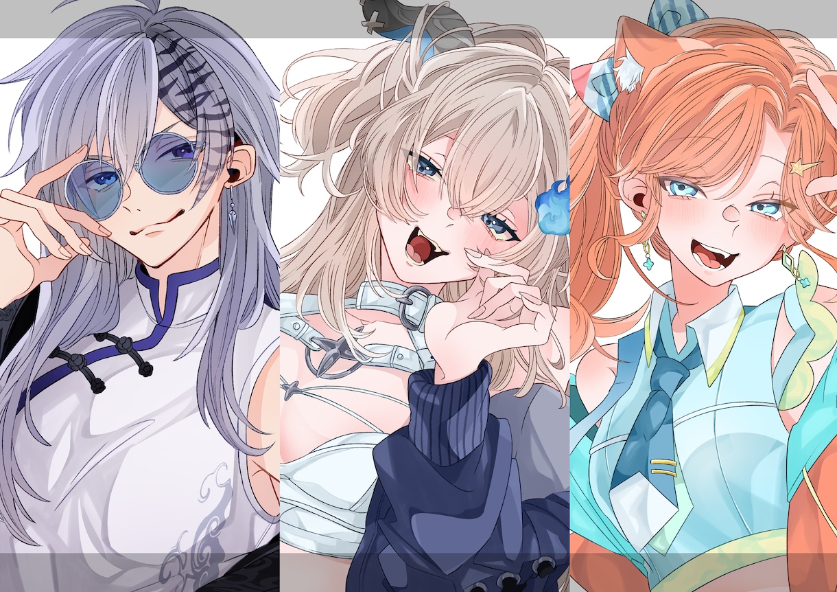 商用OK！イラスト・漫画制作いたします 動画サムネイル・配信立ち絵・同人誌表紙など多岐にわたります！ イメージ1