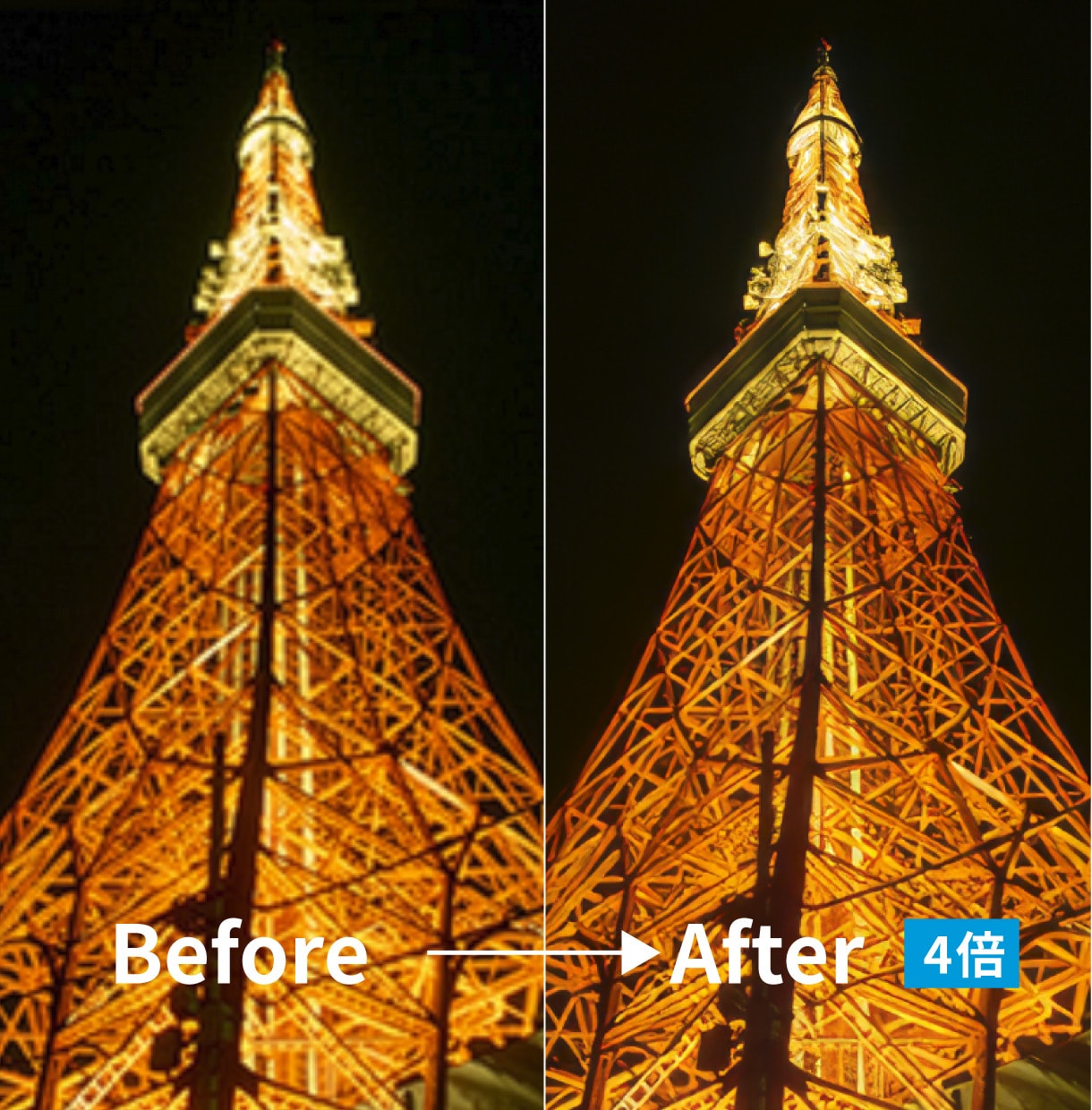 低画質・小さい写真を自然にくっきり高画質化します AI×プロレタッチで写真を高解像度化 イメージ8