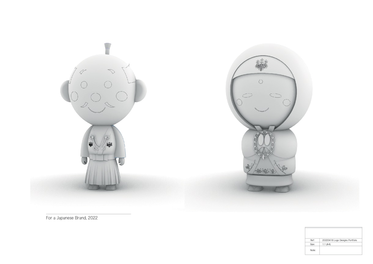 キャラクターデザインの3D化、承ります 実績600数以上のプロデザイナーが担当いたします。 イメージ3