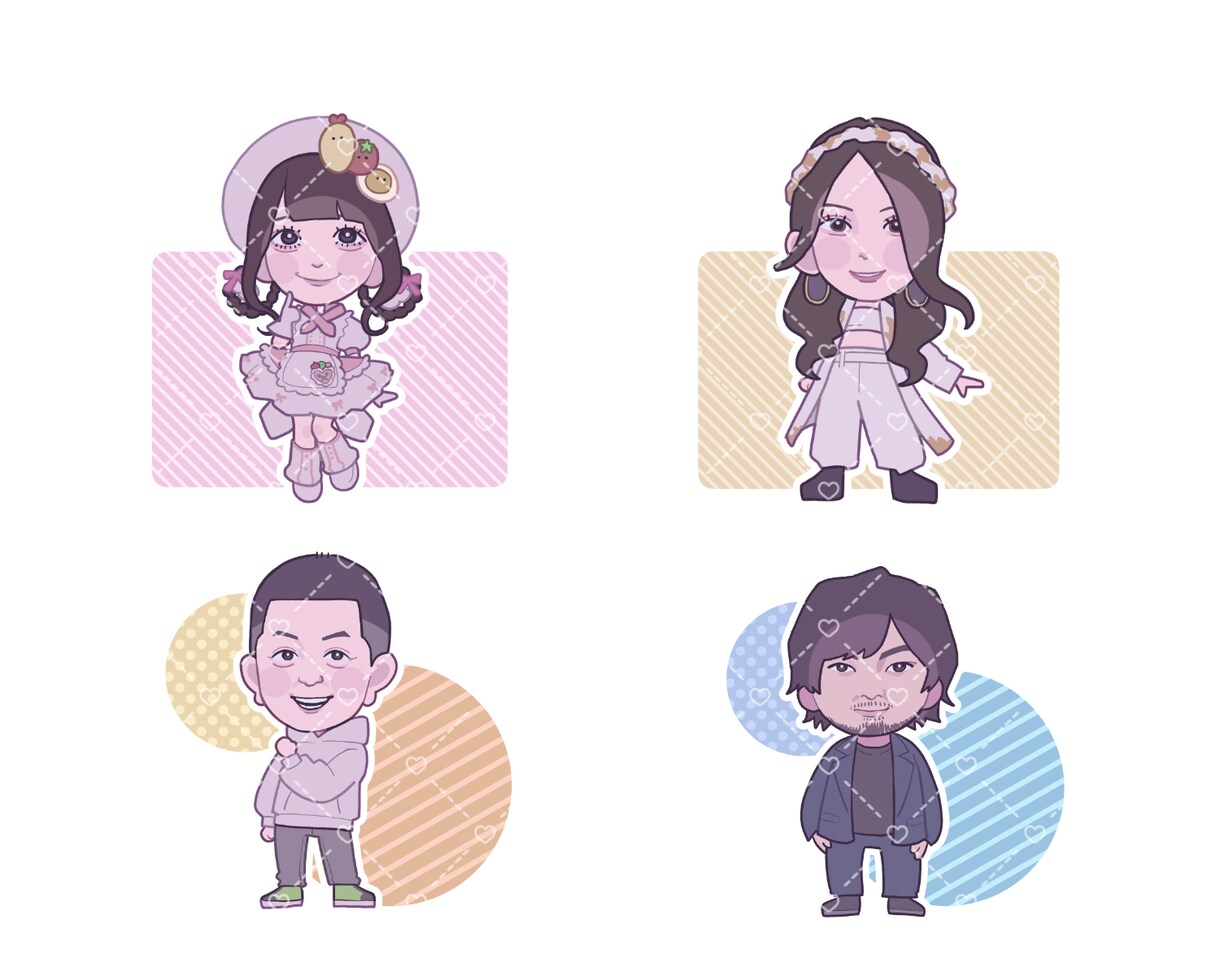 7月中2000円／かわいい似顔絵お描きします SNSアイコンやビジネス、結婚式等にぜひ♩ イメージ3