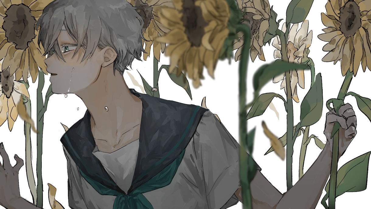 専門学生がサムネイル/立ち絵などイラストを描きます SNSや動画のお顔！丁寧に描かせて頂きます イメージ1