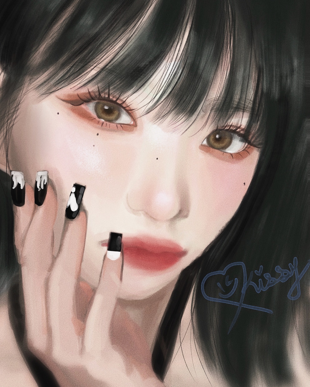 厚塗りでかわいい♡ 似顔絵やキャラクターを描きます 人間味のあるイラストであなたの御要望に誠心誠意お応え致します イメージ2
