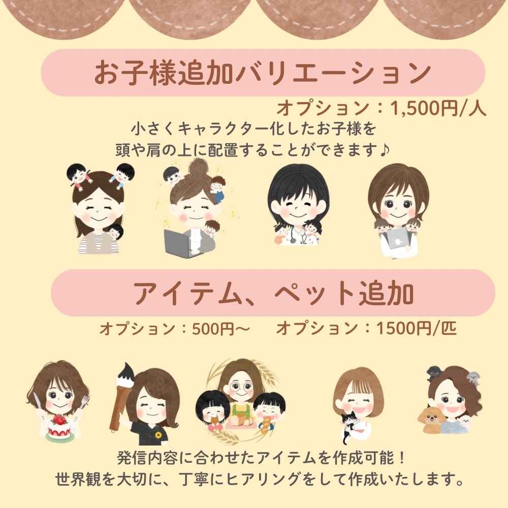 使いやすい表情違いイラスト5点セット描きます やわらかく親しみやすい印象に。修正OK / 初めてでも安心 イメージ9