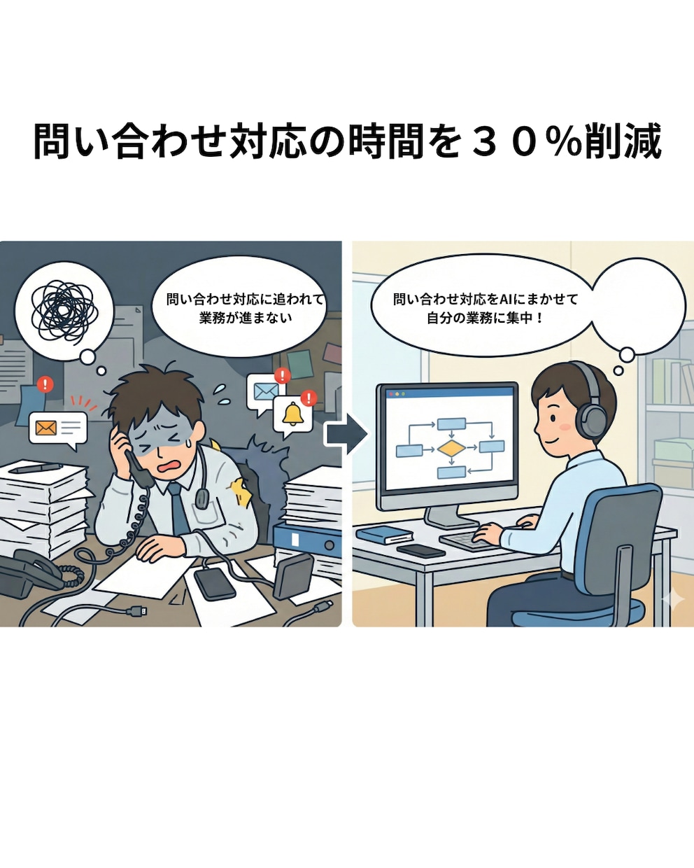 店舗/企業向け】FAQチャットボットを構築します ２４時間自動応答のチャットボットを構築します。 イメージ2