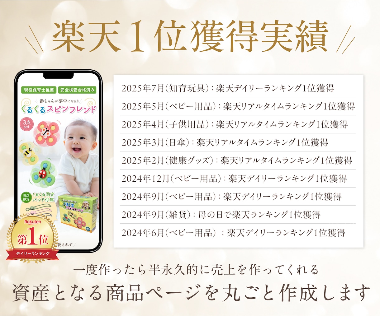 楽天1位！女性向け商品の売れる楽天LPを制作します ⁠【枚数無制限】原稿なし丸投げOK！デザイン〜反映まで対応◎ イメージ2