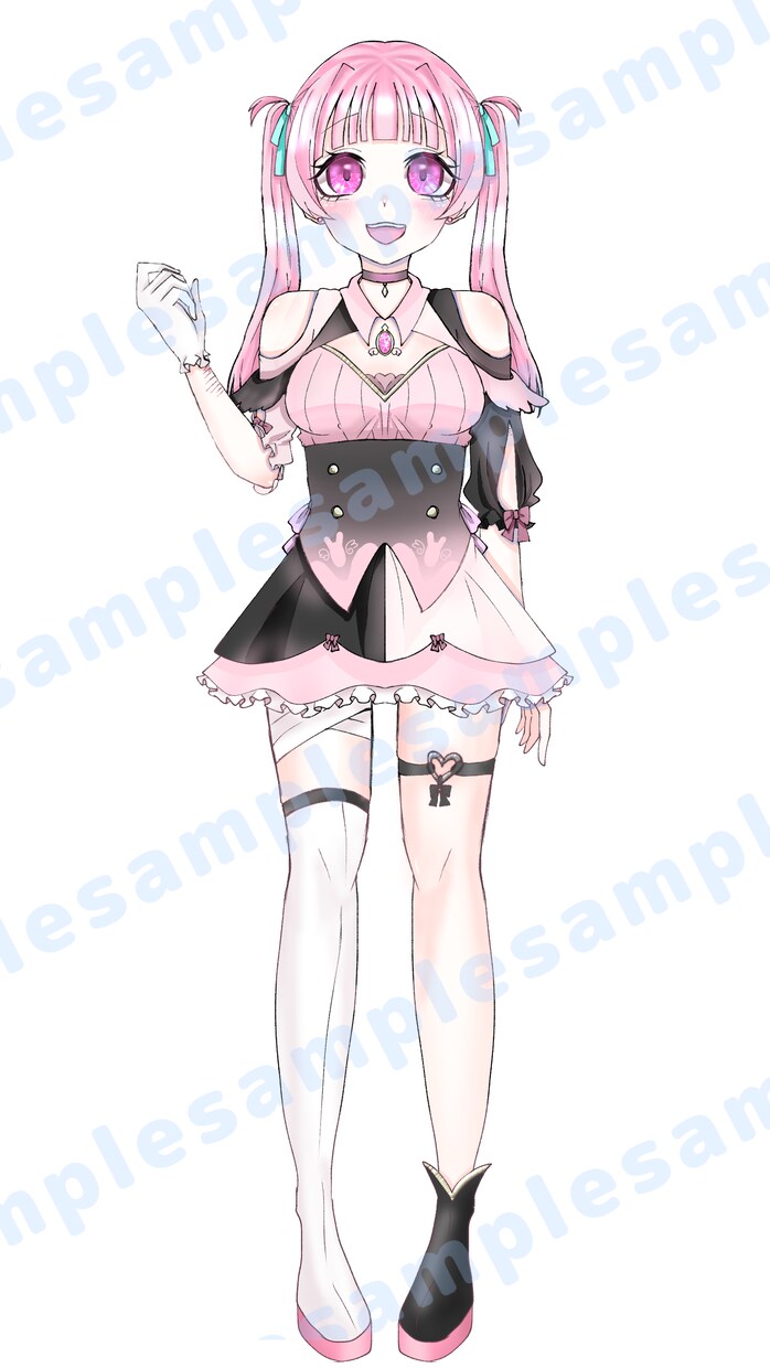 配信立ち絵最安値でお描きします 配信で使える！⚠️Live2dには対応しておりません イメージ2