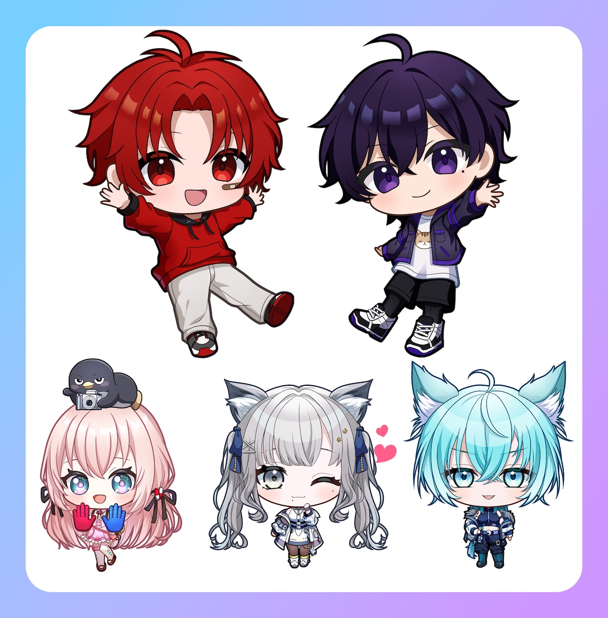 かわいいミニキャラ制作いたします 商用利用可能！！丁寧に制作いたします。 イメージ3
