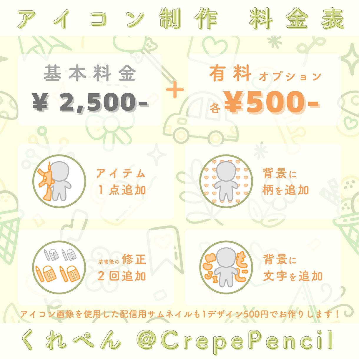 商用利用OK！デフォルメミニキャラつくります 配信活動などで使えるニキャラ・アイコンを格安でご用意！ イメージ3