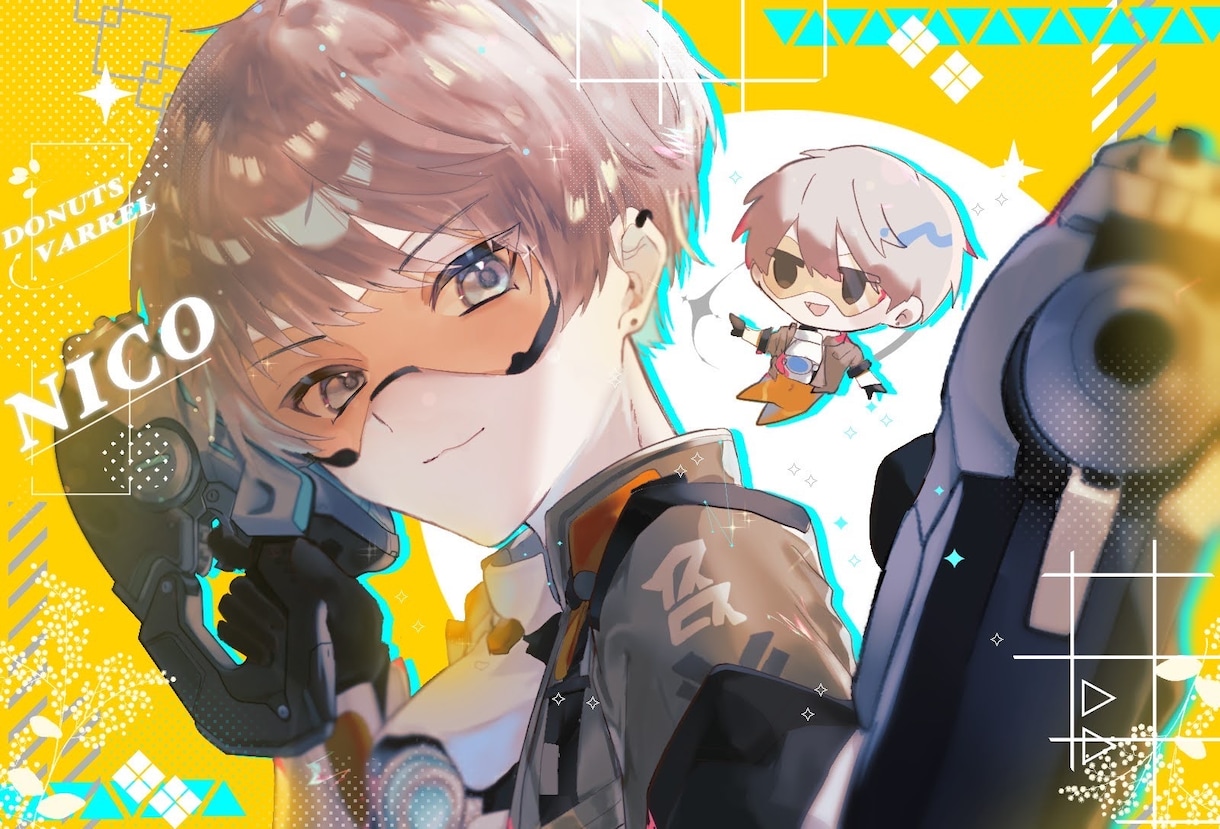 目を引くSNSアイコン描きます 透明感のある色鮮やかなイラストを提供できます！ イメージ1