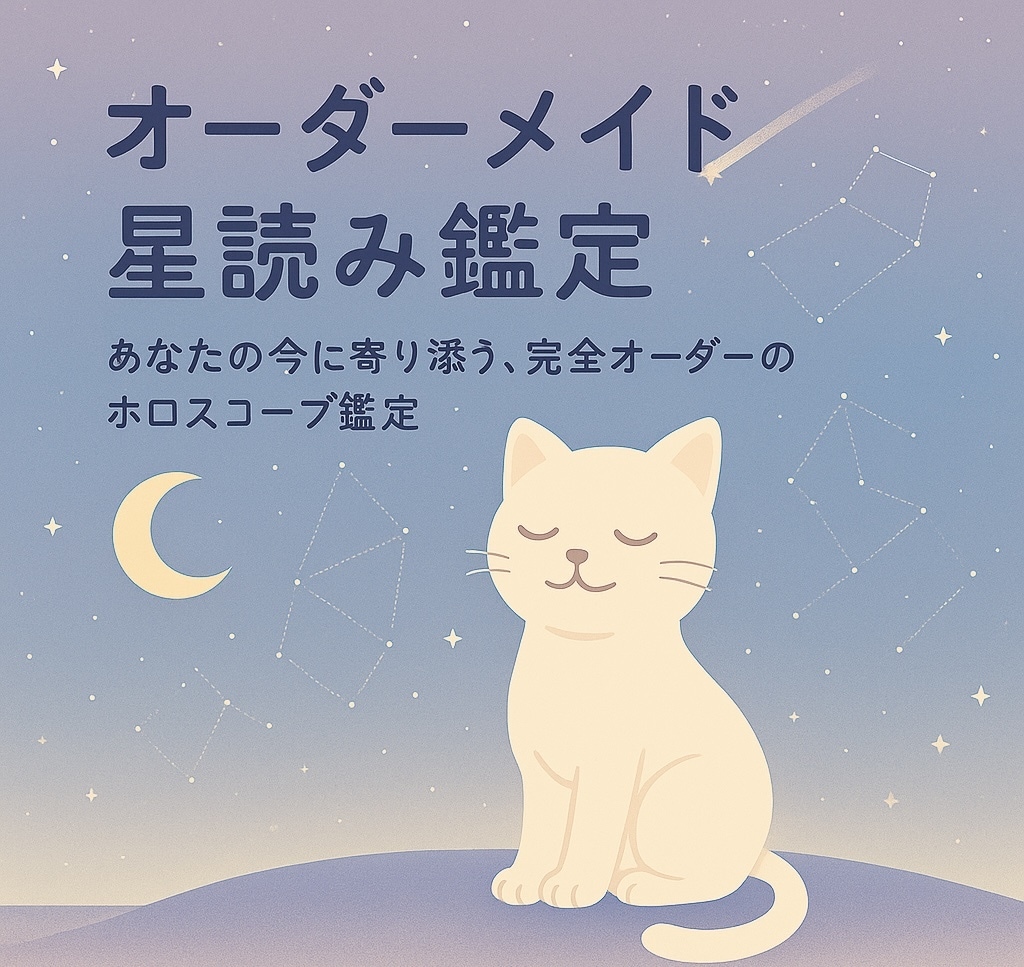 オーダーメイド星読み鑑定します あなたの今に寄り添う、完全オーダーのホロスコープ鑑定 イメージ1