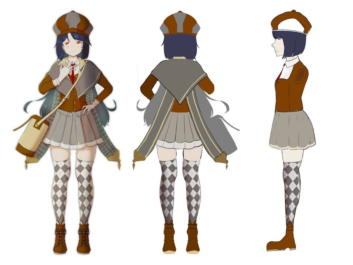 キャラクターデザインを提供します ゲームなどに使われるキャラクターの立ち絵を制作します。 イメージ1