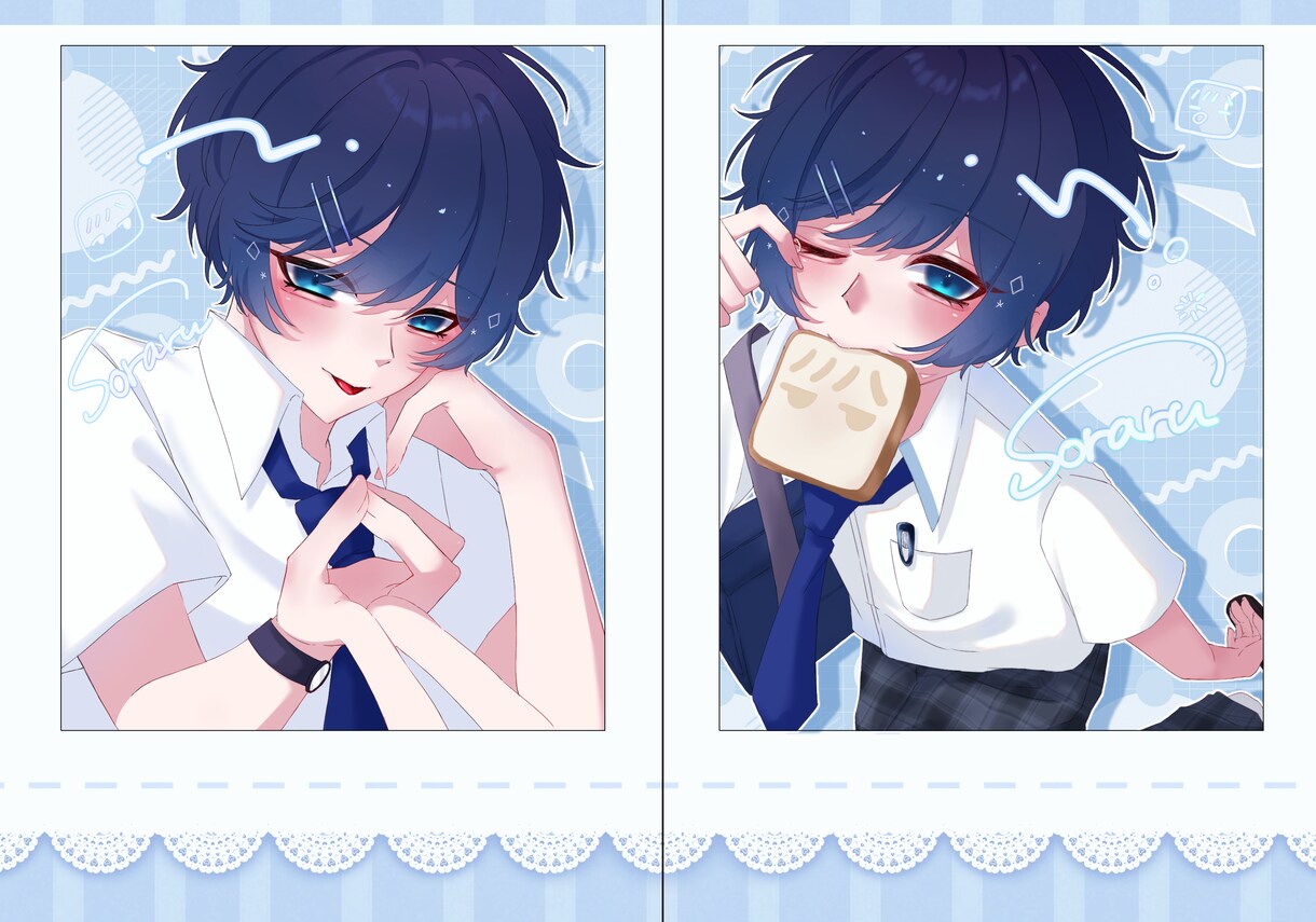 SNS用等幅広いイラストを描きます サムネ/アイコン/挿絵…かわいいからかっこいいまで！ イメージ5