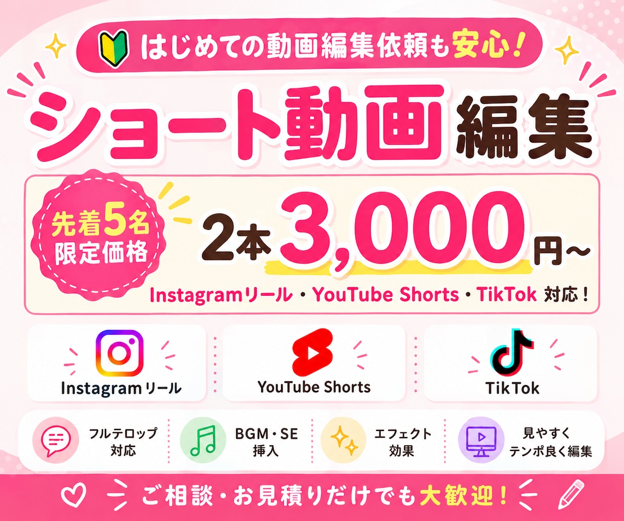 Instagramリールを丁寧に編集します 動画編集が初めての方も安心！丁寧にサポートいたします イメージ1