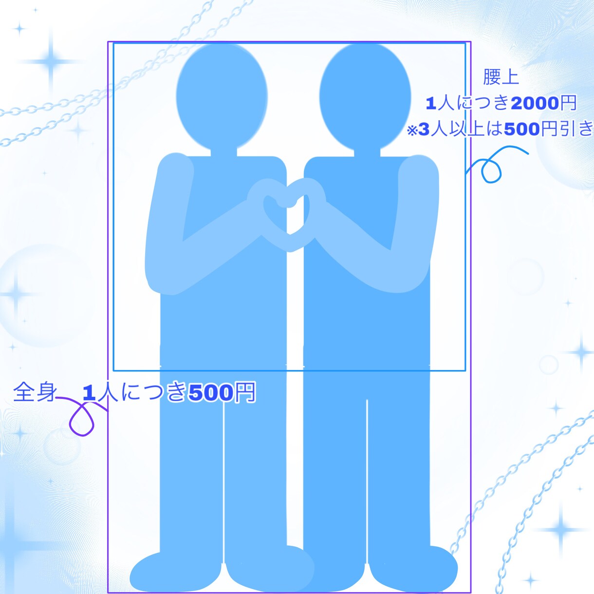 SNS用アイコン、夢絵描きます 追加料金なしで背景、ポーズが指定可能!! イメージ3
