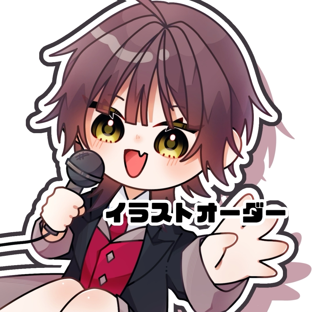 SNS用のかわいいアイコン制作を承ります ‼️アイコンサイズのかわいいミニキャライラストを描きます‼️ イメージ1