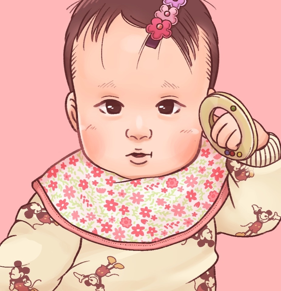 程よくリアルで温かみのあるお子様の似顔絵を描きます サンプルのようなお子様の似顔絵を描きます。 イメージ2