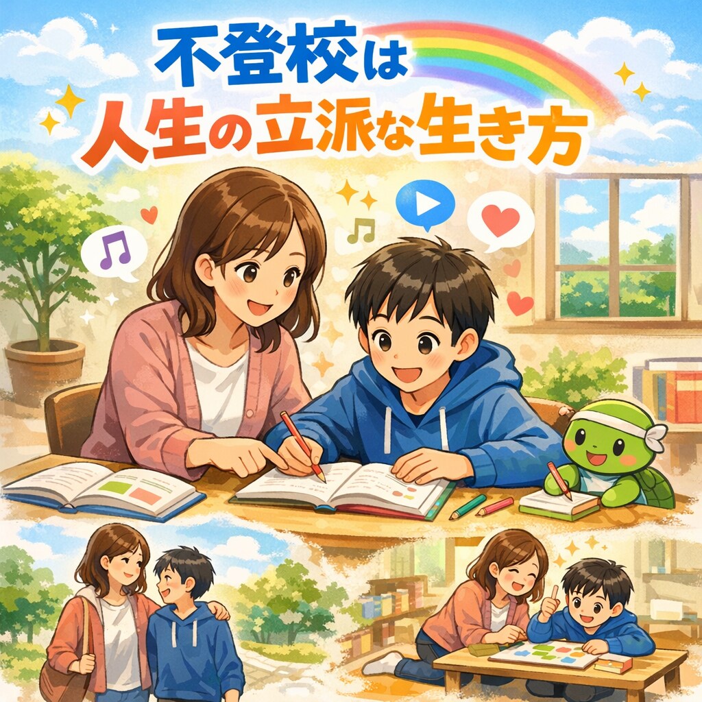 不登校の親子に寄り添い歩幅に合う学習サポートします 「不登校」それは間違いではなく、立派な人生の生き方の選択肢！ イメージ1