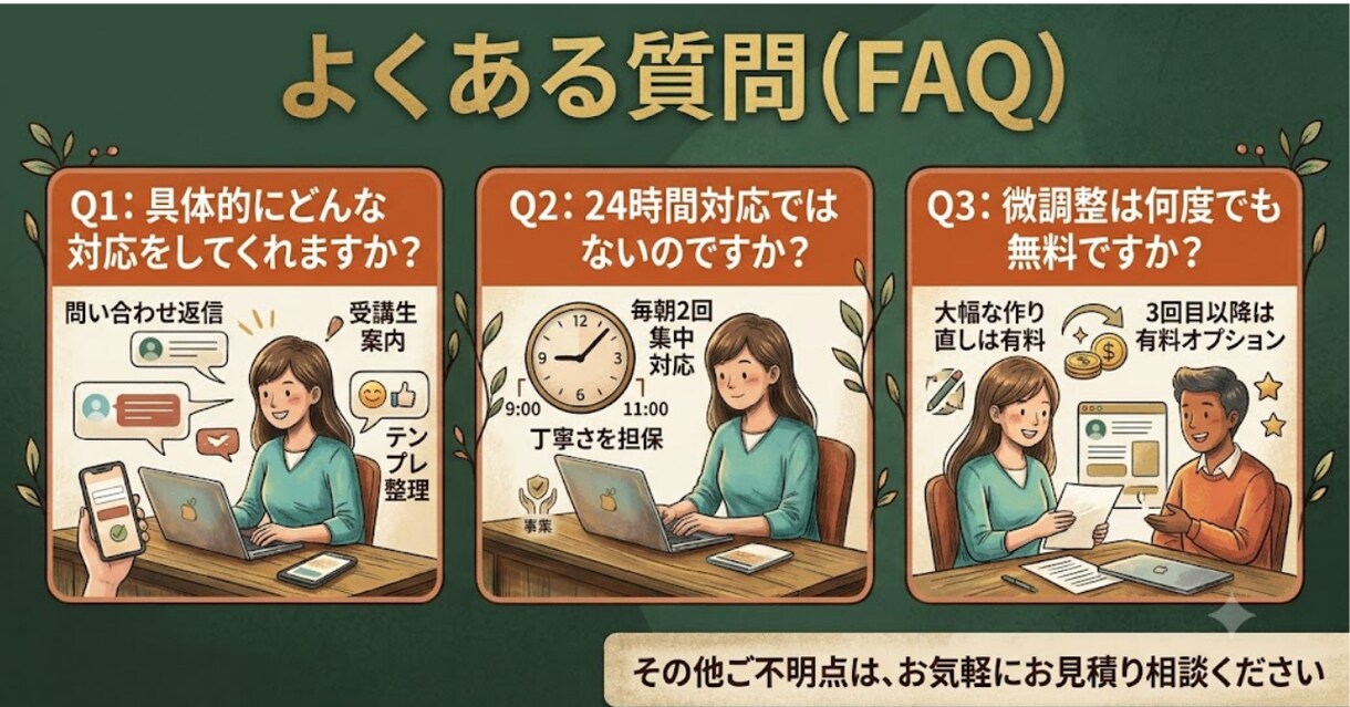 丁寧で温かいチャット・メッセージ案内します 冷たいテンプレ脱却！丁寧な案内であなたのサービスの信頼度UP イメージ4
