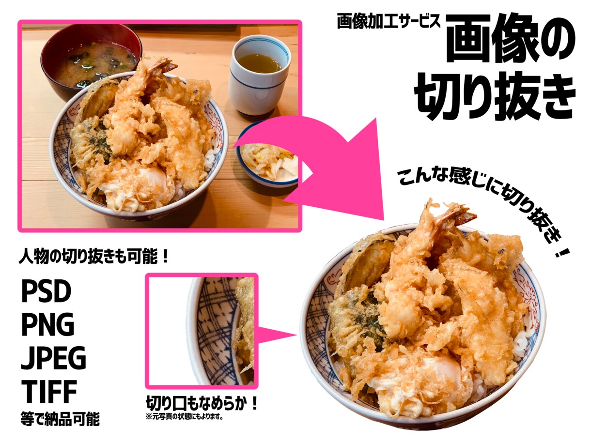 写真の加工、レタッチ承ります 商品紹介などのための写真加工 切り抜き・白抜き・レタッチなど イメージ1
