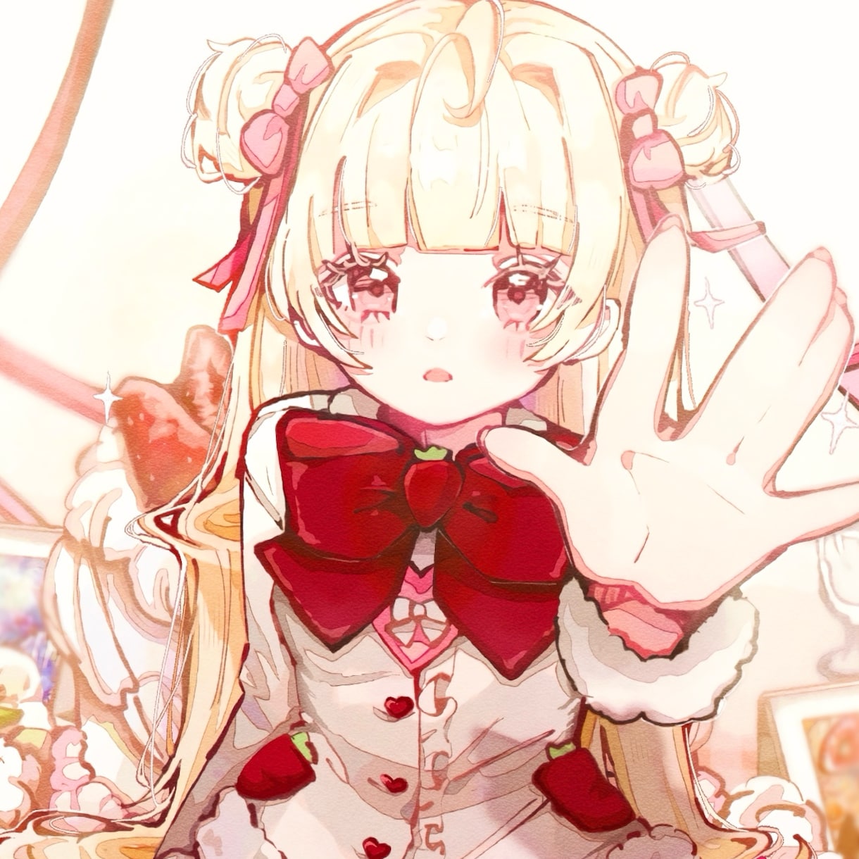 可愛くて暖かいイラストかきます 可愛くてキラキラしてる女の子のイラストを作成します♪ イメージ2