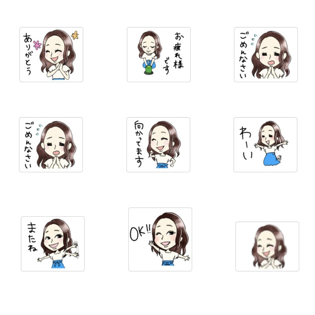 フワフワ和やかな絵柄でLINEスタンプ作ります ゆるふわオリジナル似顔絵LINEスタンプ★ イメージ8