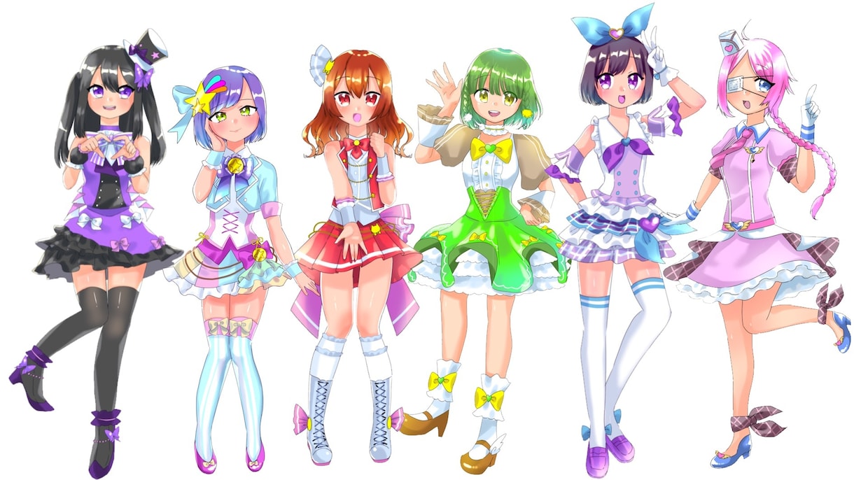 オリジナルキャラクターイラストデザインします 商用可能！オリキャラ/Vチューバー/立ち絵作ってみませんか？ イメージ6