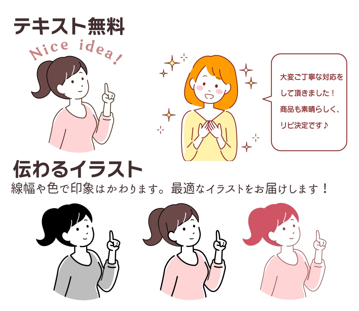 ビジネスから日常まで、伝わるイラストお届けします シンプルでわかりやすい♪おまとめ割引あり♪企業実績多数 イメージ6