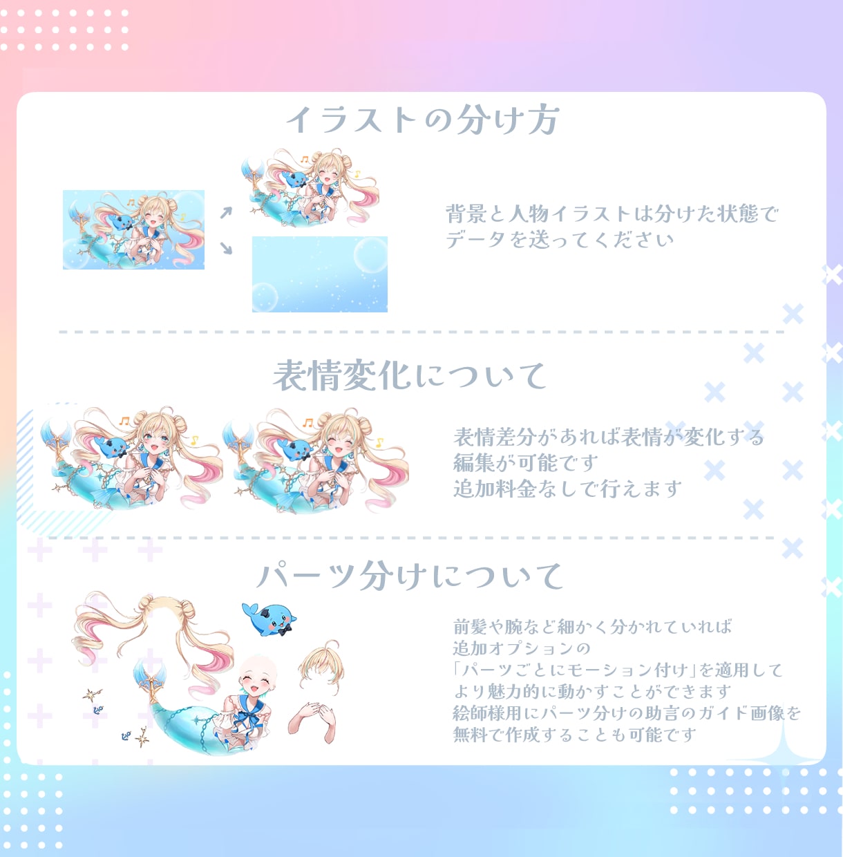 企業Vのような絵が動く可愛いOP/EDを制作します 企業実績あり/待機画面/エンディング/Vtuberさん向け イメージ7
