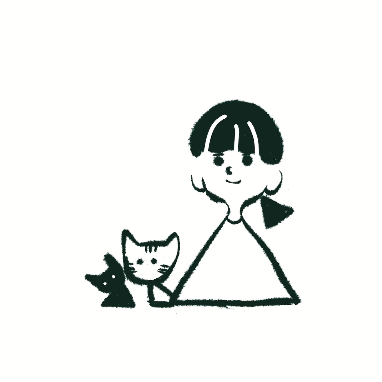 写真からシンプルオシャレなイラスト似顔絵描きます シンプルかわいいイラスト♡キャンバス印刷も対応！ イメージ5