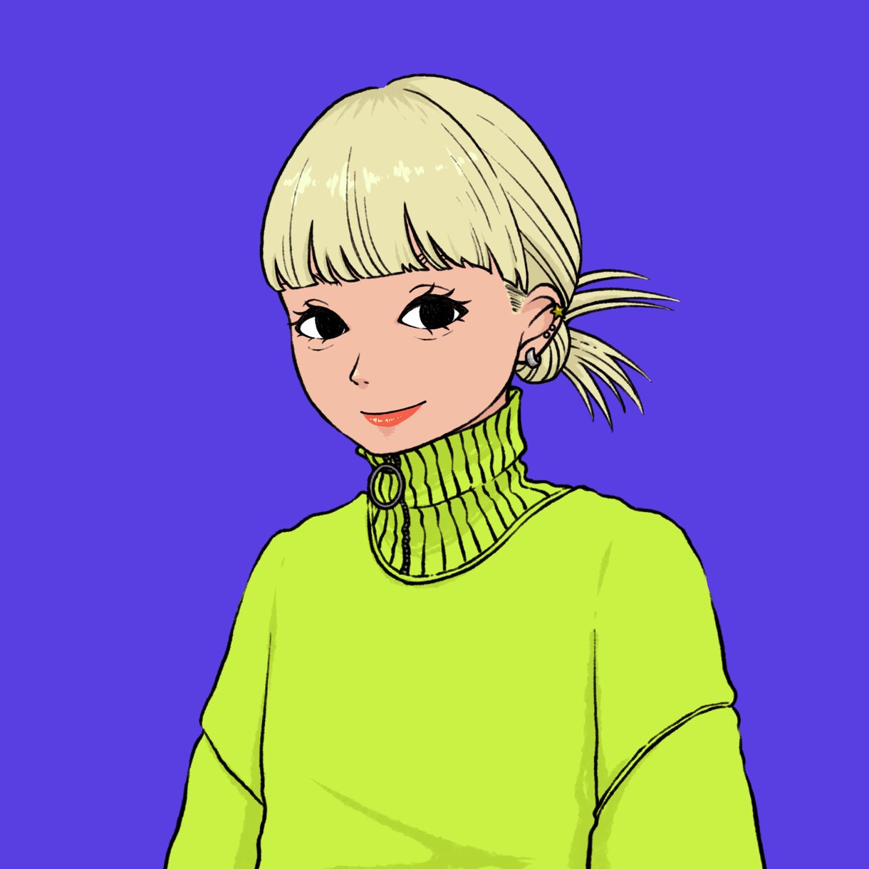 人と被らない！ポップなアイコンイラスト描きます 商用利用可！インスタ、ブログ、XなどSNSアイコンにぜひ◎ イメージ1